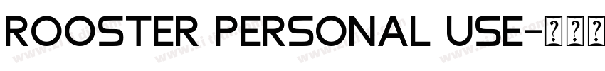 ROOSTER PERSONAL USE字体转换